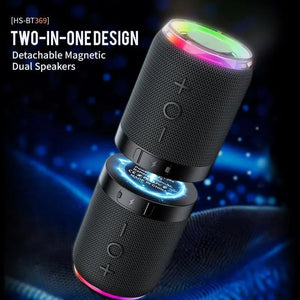 2-in-1 Magnetic Splittable Bluetooth Speaker