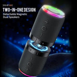 2-in-1 Magnetic Splittable Bluetooth Speaker